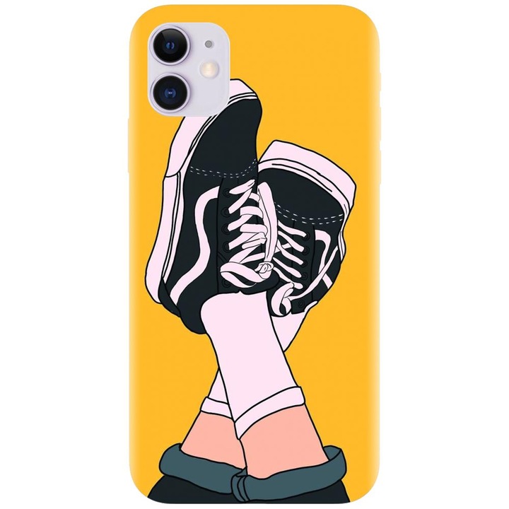 Husa din silicon compatibila cu Apple Iphone 11 (6.1) - model Vans
