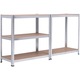 Raft Metalic SmartStorage 954560, 180x90x30cm, 5 polite MDF, 100 kg/polita, galvanizat, montaj prin clipsare