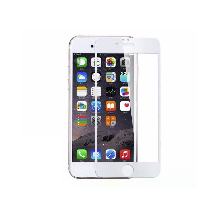 Folie iPhone 6S Plus, ecran complet, alb