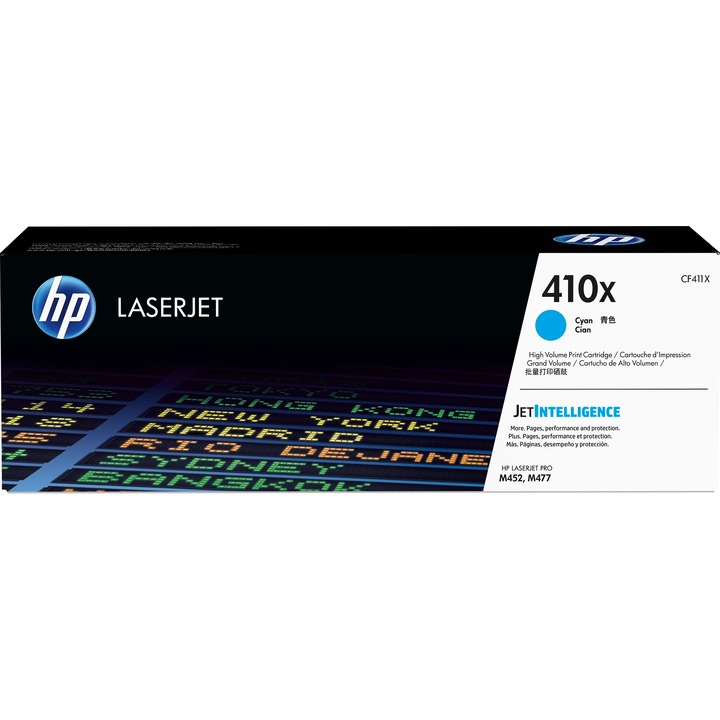 Toner HP 410X High Yield, Cyan