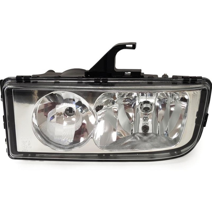 Ляв фар, LAMIRO, За MERCEDES AXOR II 04r, Черен