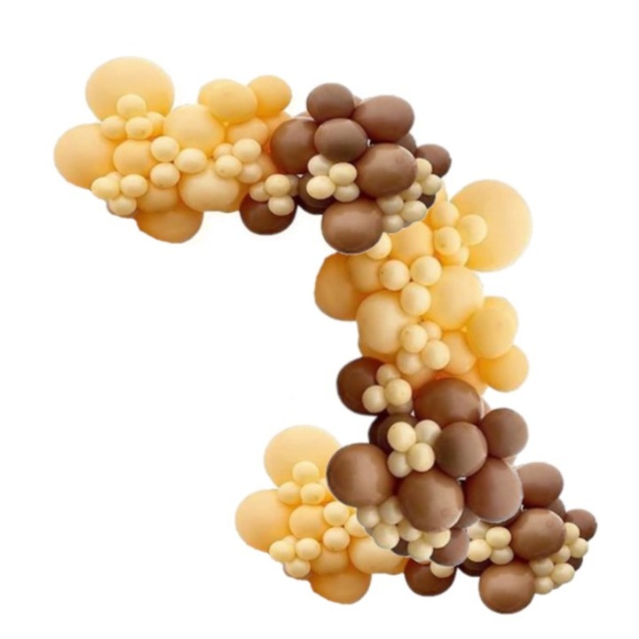 Kit arcada baloane DIY culori tomnatice 166 buc