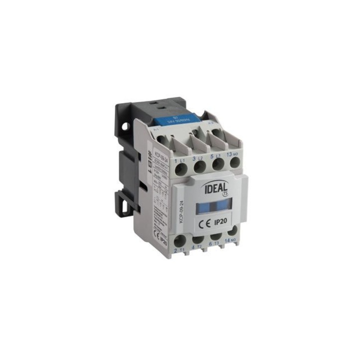 Contactor de putere, KANLUX, Plastic, 24V, AC, 9A, 3/1 KCP