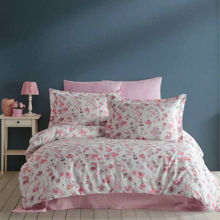 Luxus szatén dupla ágynemű, 240x260 cm, 100% szatén pamut, 6 db, Class Home Collection, Bellini