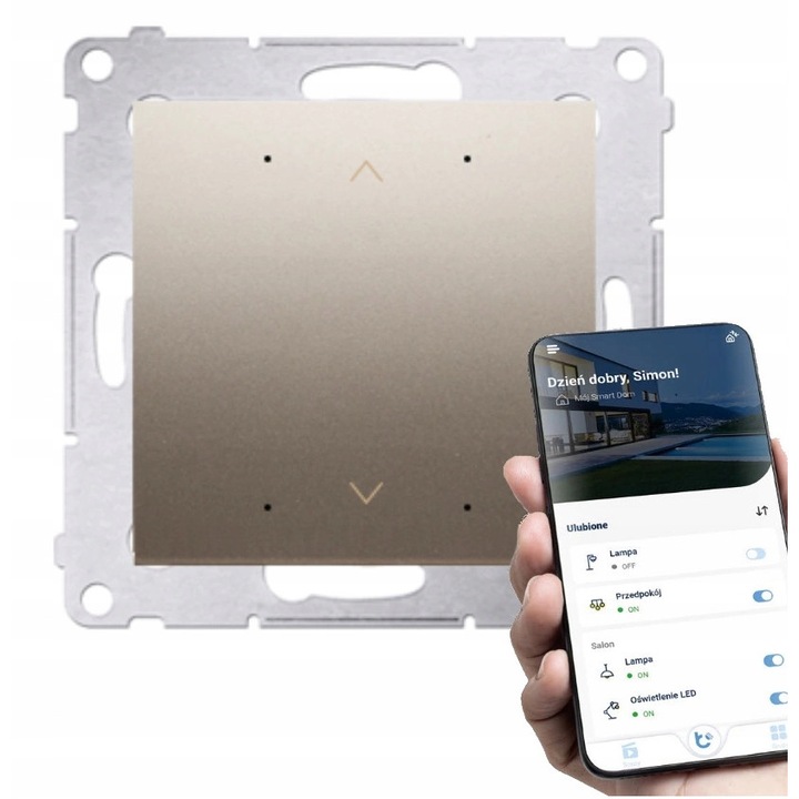 Kapcsoló WiFi redőnyökhöz Kontakt-Simon, Gold