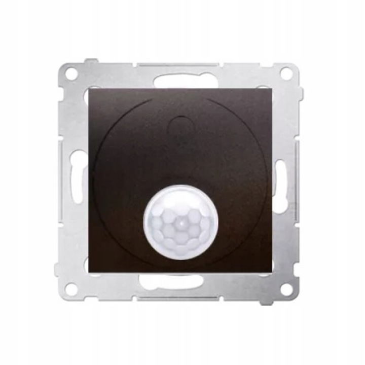 Kapcsoló mozgásérzékelővel, Kontakt Simon, 54-es sorozat, antracit, 75x75x51mm