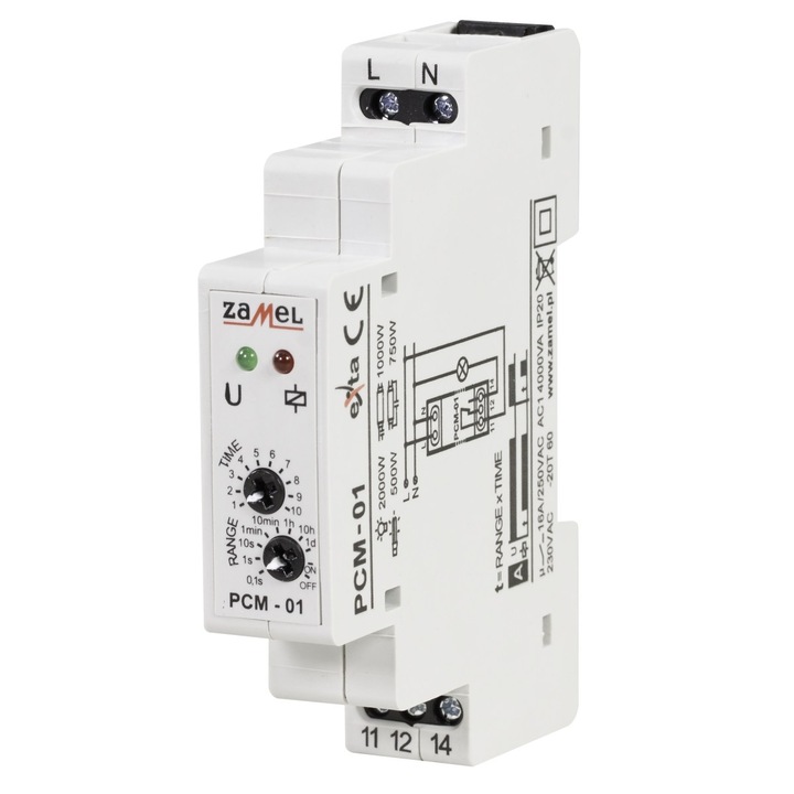 Releu temporizator, Zamel, 24V