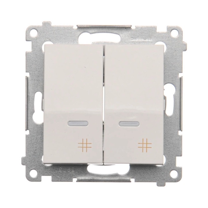 Keresztkapcsoló, Műanyag, 10 AX, Fehér