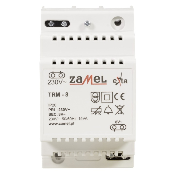 Transformator modular, Zamel, 230/8V, 50 / 60 Hz