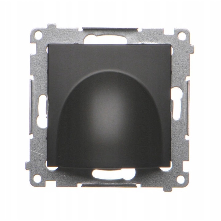 Priza Simon 54, iesire cablu, negru mat, 75x75x55mm, IP20