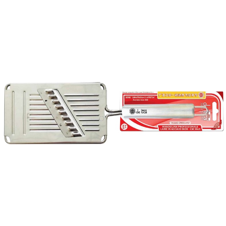 Razatoare De Luca, Inox, Taietura ondulata, Argintiu