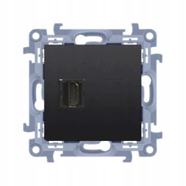 Priza HDMI, Kontakt-Simon, Negru mat