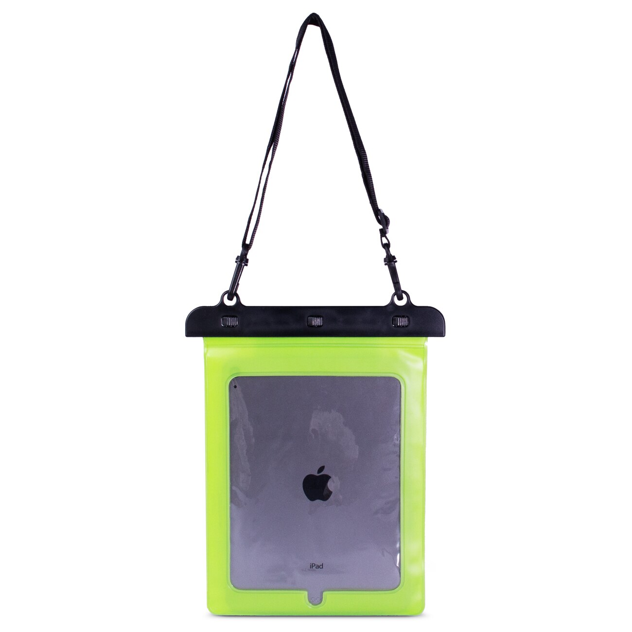 Husa subacvatica pentru tableta, diagonala maxima 12 inch, 28x21cm, material impermeabil, Verde