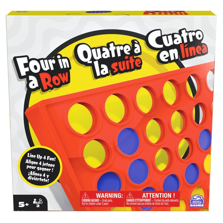 Игра Spin Master - Four in a Row, Английски език