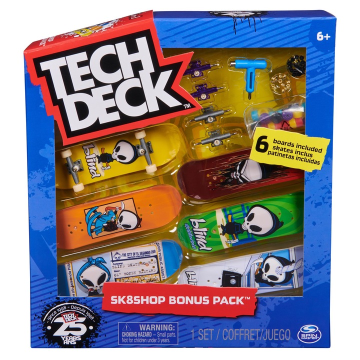 Set 6 piese Tech Deck - Fingerboard Blind