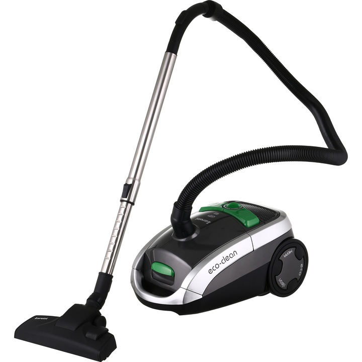 Aspirator LARETTI LR-VC8116, consum 800W, Capacitate rezervor de praf 4,5 l, Filtru HEPA, Sistem de filtrare in 5 trepte, Tub telescopic metalic, Nivel de zgomot: ≤ 80 dB, Gri