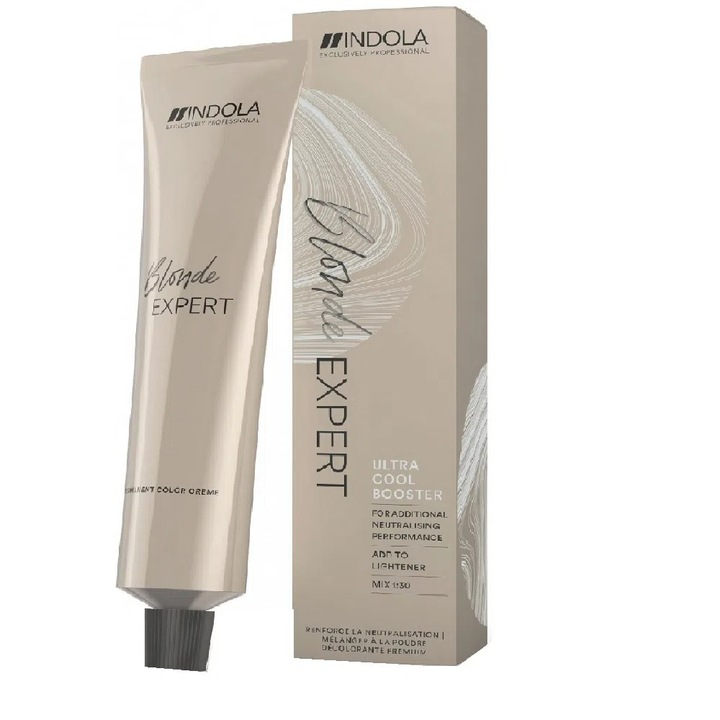 Vopsea-Aditiv Decolorare, Indola, Blonde Expert Ultra Cool Boost, 60 ml