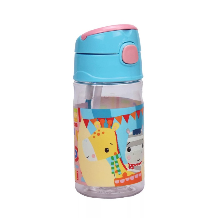 Fisher-Price műanyag kulacs akasztóval buli 350ml