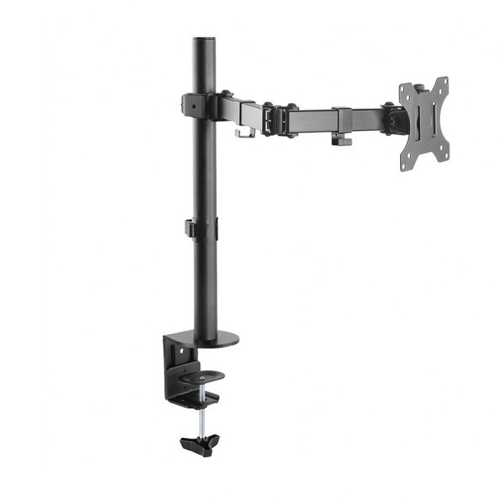 Suport pentru monitor, PROCART, reglabil pe inaltime, 1 brat, maxim 27 inch, greutate suportata 8 kg