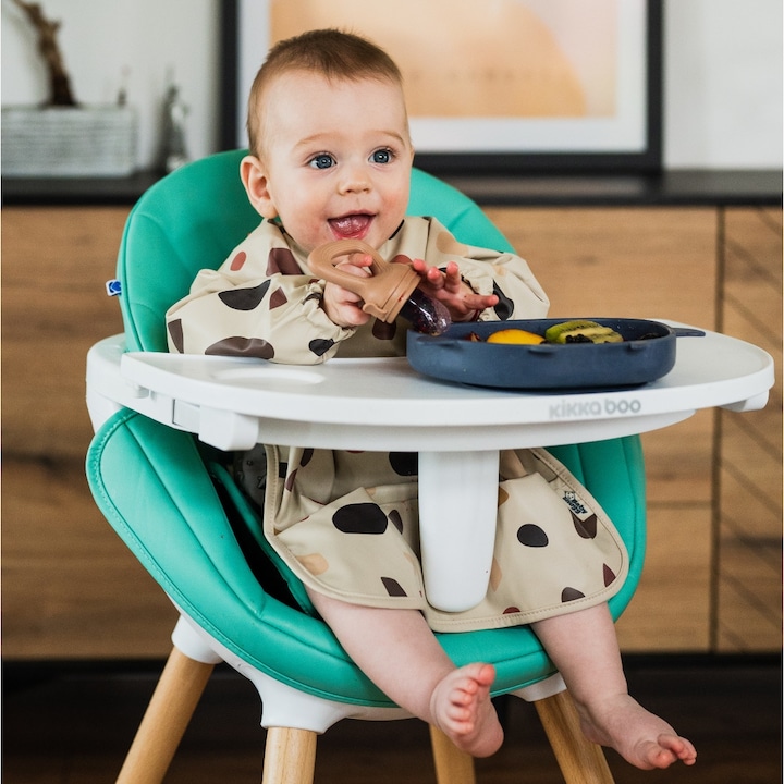 Babysnugg vízálló előke, hosszú ujjú partedli, 6-36 hónap, Mozaik