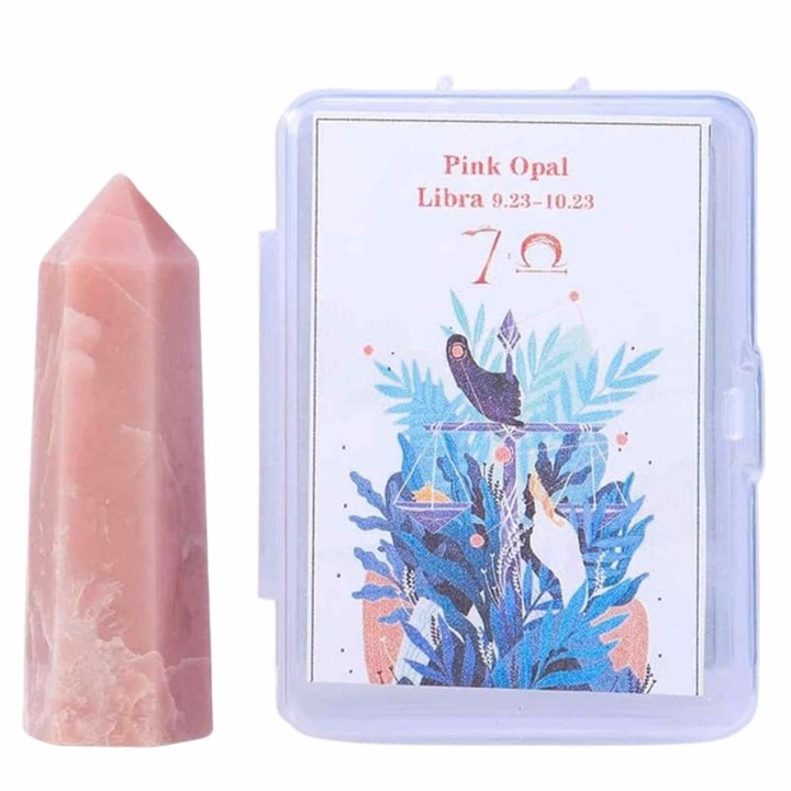 Kristályhegy 6 cm a 12 jegyhez - A Mérleg jegyre jellemző féldrágakövek