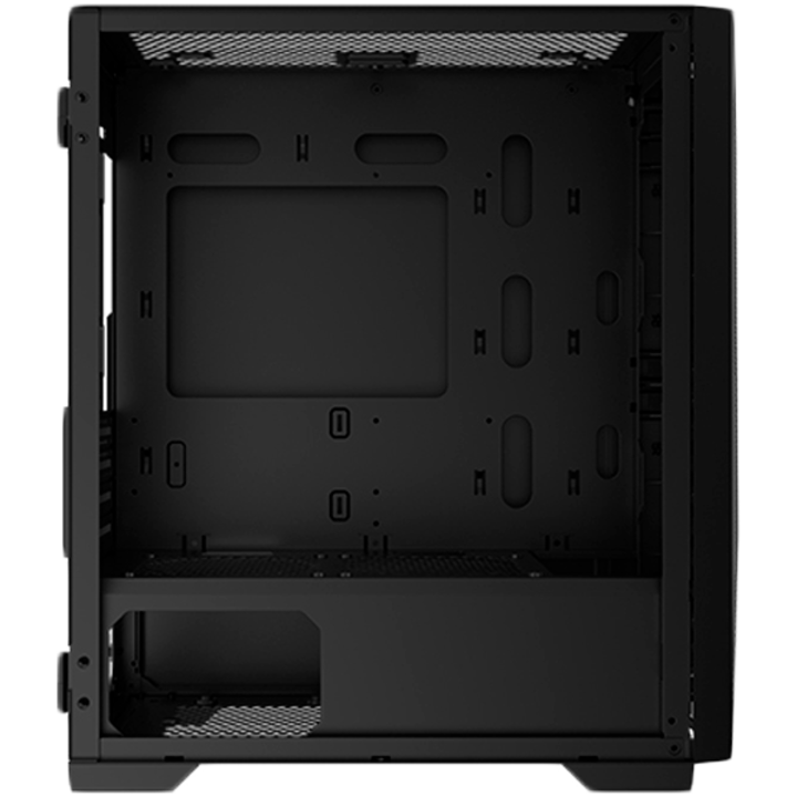 Компютърна кутия Gemini II EN48649, Black, MATX/ Mini-ITX, U3x1+U2x2, Meshed Grill ARGB LED Frontpanel & Left TG, 3PCS X24F Fixed RGB Fan GEMINI_II