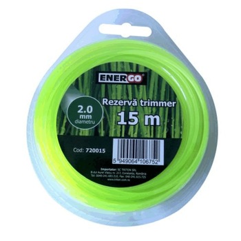 Rezerva fir trimmer - motocoasa 2.00 MM x 15 M ENERGO Rezerva fir trimmer - motocoasa 2.00 MM x 15 M ENERGO