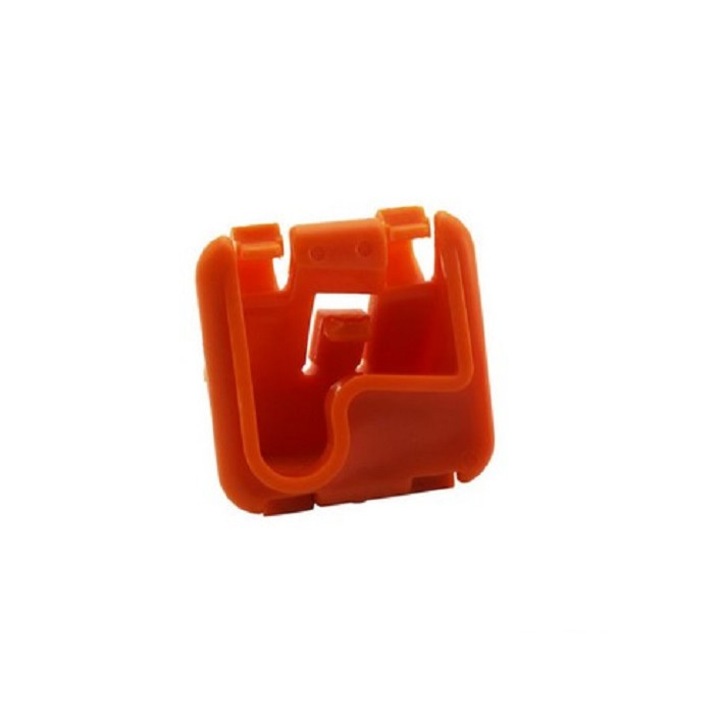 Clema suport pentru sustinerea tijei capota motor Ventoo®, prindere pentru capul tijei, compatibil cu Skoda Roomster, Fabia, Octavia MK2, portocaliu