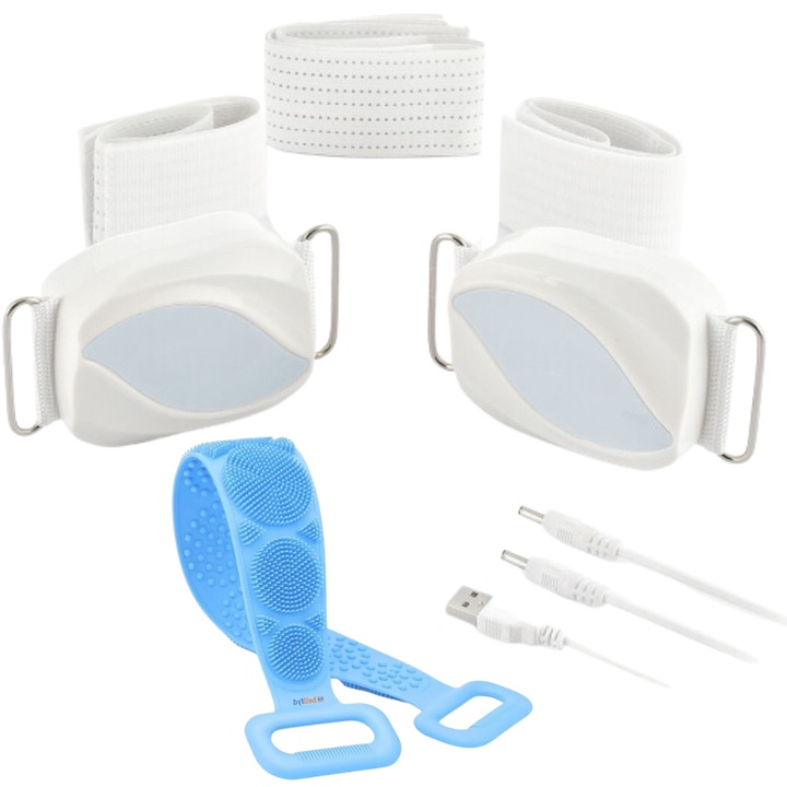 Колан за скулптуриране на тяло BellFyd®, вибриращ, масажен, за крака, дупе, талия, корем и ръце Релаксира, тонизира, извайва силуета със силиконова четка