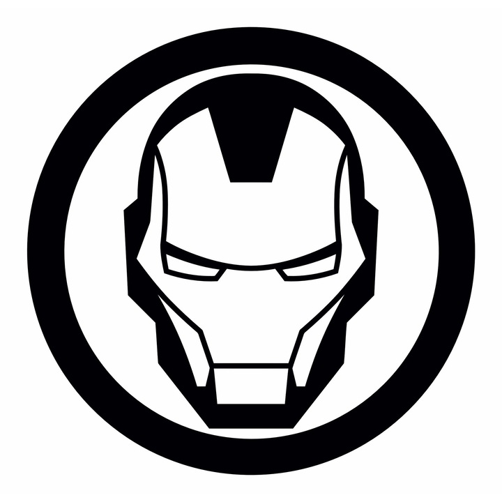 Sticker Iron Man, 15 x 15 cm