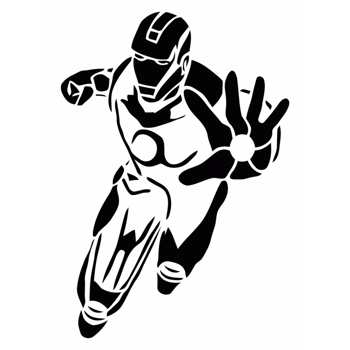 Sticker Iron Man, 15 x 20 cm
