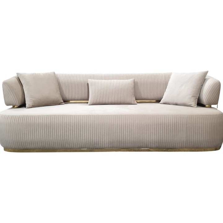 Диван Маями, Кадифе, Бежов, 190х90х80см