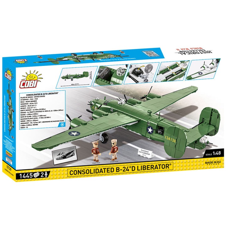 Конструктор Cobi Consolidated B-24D Liberator, 1445 части