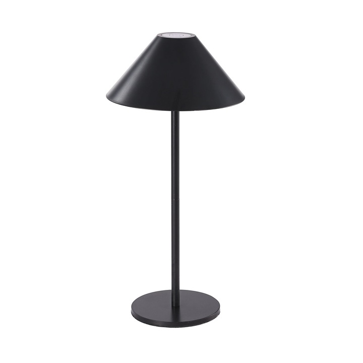 Újratölthető érintőképernyős led asztali lámpa, 5W, IP54, 4000 mAh akkumulátor, 3 világítási mód, DL-XTD832, arany szín