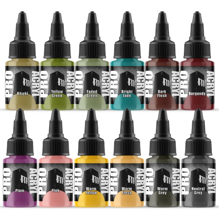 Pro Acryl Expansion Four 2.0 festékkészlet, Monument Hobbies, 12x22 ml