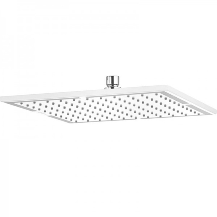 Palarie dus KLUDI A-QA, alb/crom, 300 x 300 mm, montare tavan