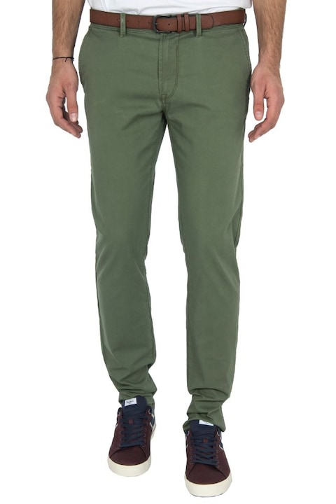 Pantaloni cu curea Tom Tailor Verde, Verde, 33