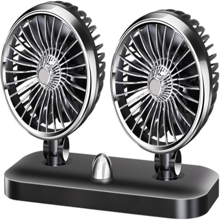 Elektromos ventilátor, Jormftte, 2 sebesség, 12V/24V, Szürke