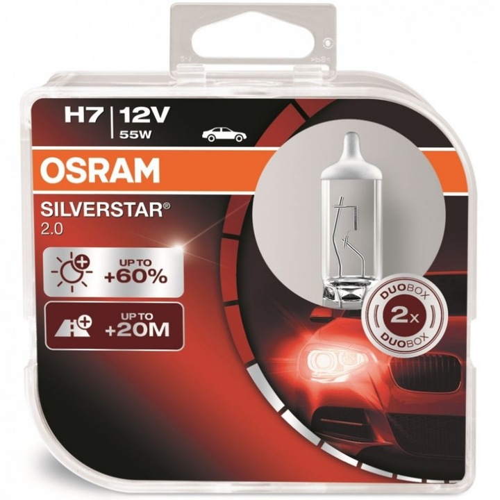 Osram Silverstar2.0 64210SV2 H7 +60% 2db/csomag