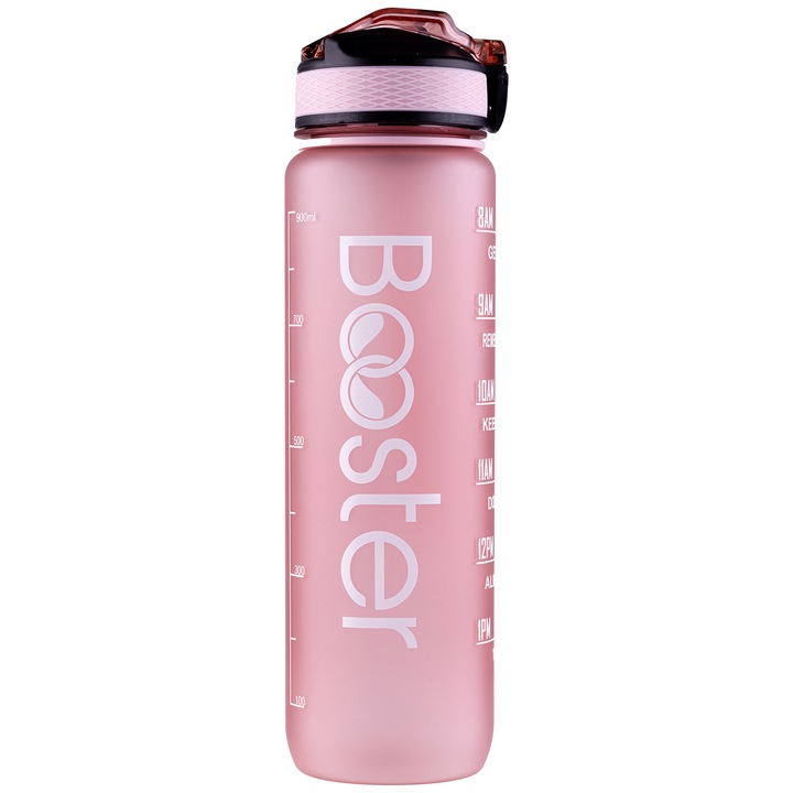 Бутилка за вода Tritan Booster, Без BPA, Капацитет 32 oz / 1000 ml, Розов