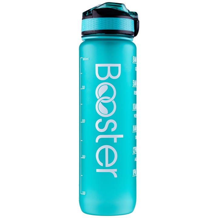 Бутилка за вода Tritan Booster, Без BPA, Капацитет 32 oz / 1000 ml, Зелен