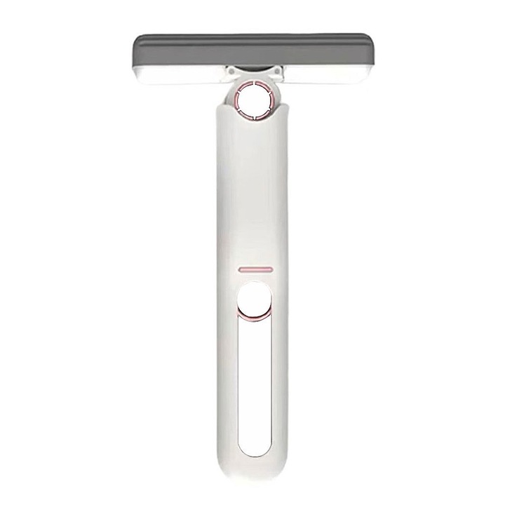 Mini Mop Portabil EDAR cu Autostoarcere, Depozitare Usoara, Stergere Mobilier, Geamuri, Diverse Suprafete, Alb