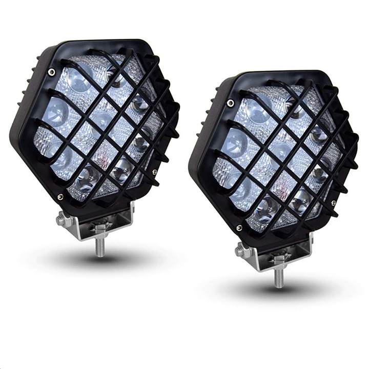 Set 2 x proiectoare auto 180W, 10/30V, 9LED