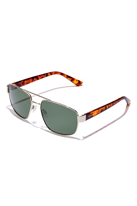 Hawkers, Унисекс слънчеви очила Falcon Aviator с поляризация, Златист, Кафяви нюанси, 58-18-140
