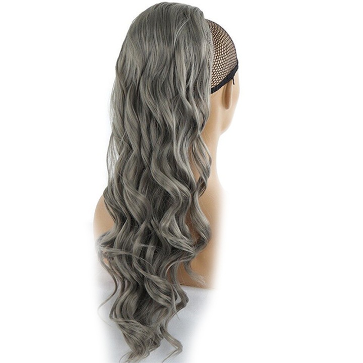 Peruca cu coada de ponei pufoasa, uzura rapida intr-o secunda, dedicata jocului de rol, crearea rapida a coafurii perfecte, mataselor de temperatura ridicata