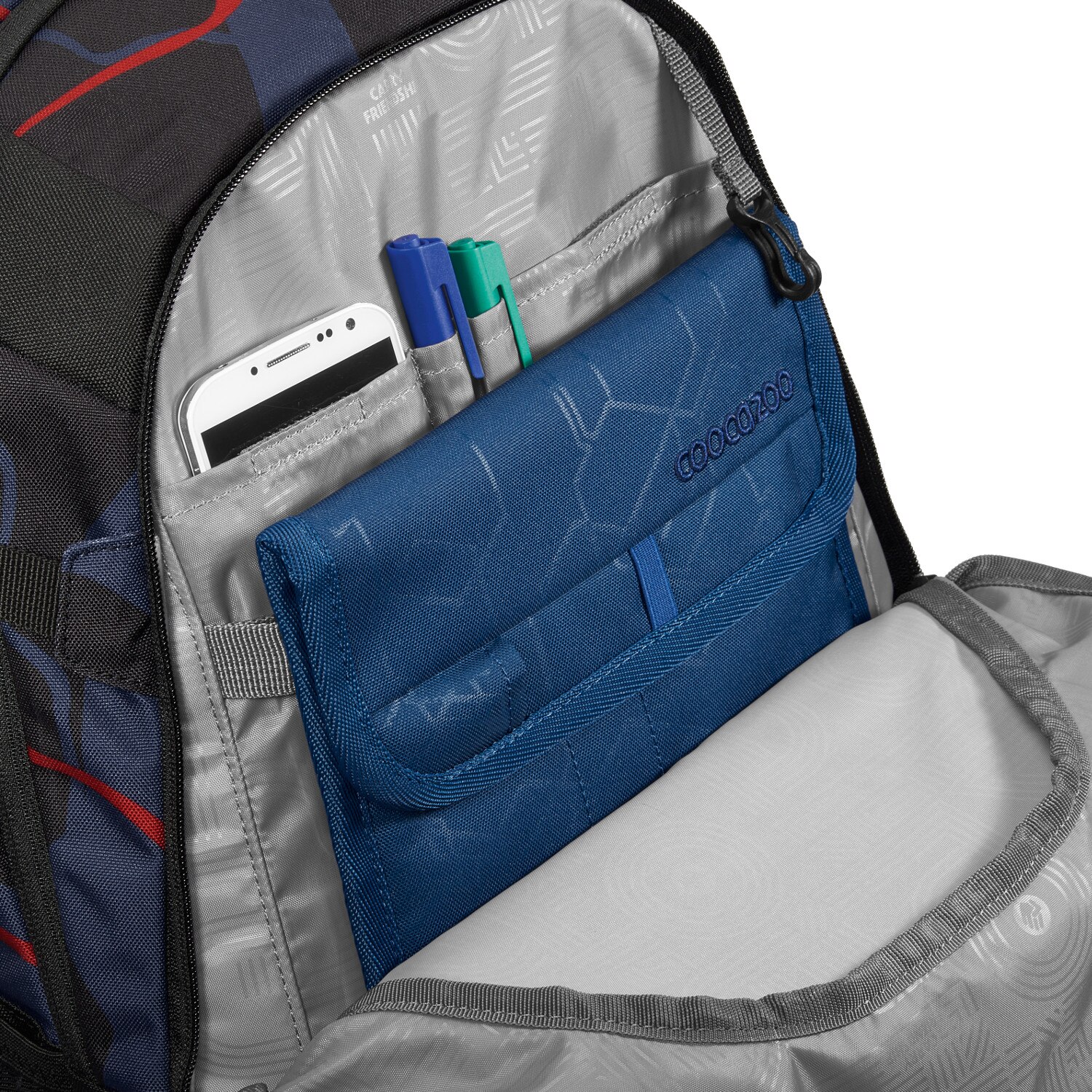 Ghiozdan Coocazoo Mate Backpack Lava Lines, 23 x 40 x 34 cm, 30 L