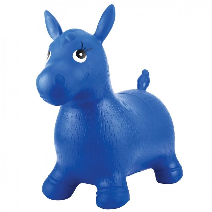 Felfújható gumi ló tökéletes lovagláshoz, kék