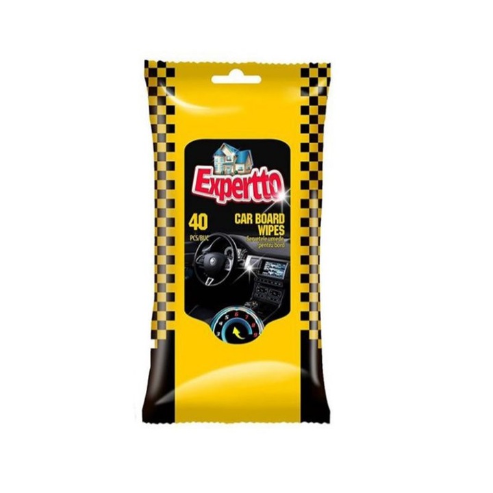 Мокри кърпички, За табло, Expertto, 40 бр