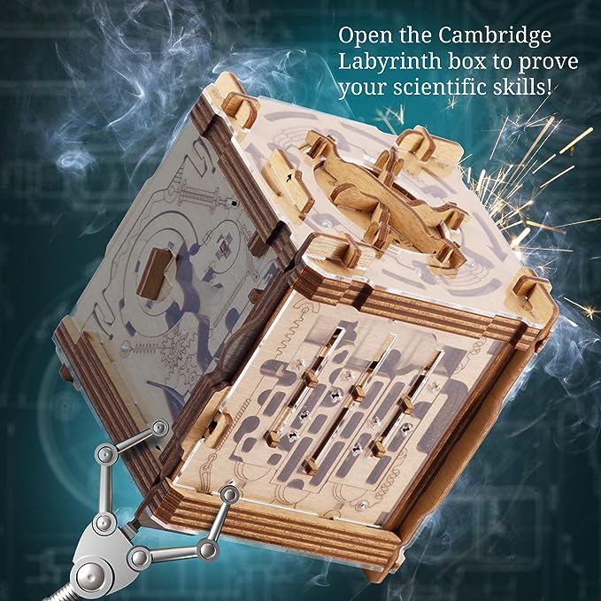 Puzzle din lemn, iDventure, Cluebox Escape Room in a Box, Cambridge