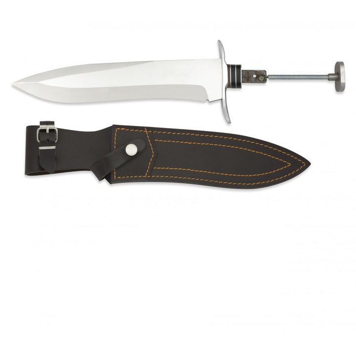 Set Teaca si Lama Cutit nefinisata, 7Cr17Mov Inox 37.3cm Steel 440 Albainox 32080-F